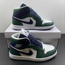 Cargar imagen en el visor de la galería, Air Jordan 1 Mid SE Noble Green Midnight Navy (2022) DZ5326-300