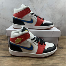 Cargar imagen en el visor de la galería, Air Jordan 1 Mid SE Black White Red Blue DC1426-100