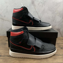 Cargar imagen en el visor de la galería, Air Jordan 1 Re Hi Double Strp Black Red AQ7924-016