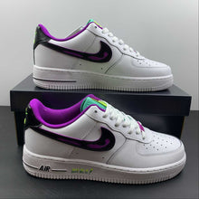 Cargar imagen en el visor de la galería, Air Force 1 07 LV8 2 White Green Purple DX3993-100
