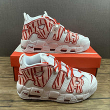Cargar imagen en el visor de la galería, Air More Uptempo 96 White Varsity Red-White Custom 921948-102