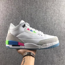 Cargar imagen en el visor de la galería, Air Jordan 3 Retro SE Quai 54 Rainbow Colorful AT9195-111