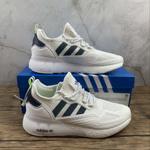 Cargar imagen en el visor de la galería, Adidas ZX 2K Boost White Supplier Colour Black FX8489