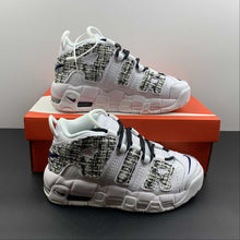 Cargar imagen en el visor de la galería, Air More Uptempo White Midnight Navy White Custom DH9719 100