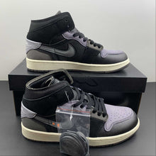 Cargar imagen en el visor de la galería, Air Jordan 1 Mid SE CRAFT Black Grey (2022) DM9652-001