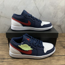 Cargar imagen en el visor de la galería, Air Jordan 1 Low Blue Gym Red CZ8454-400