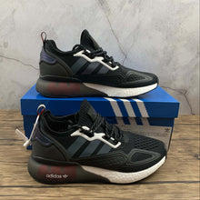 Cargar imagen en el visor de la galería, Adidas ZX 2K Boost Black Supplier Colour Shock Red FX7475
