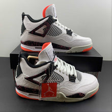 Cargar imagen en el visor de la galería, Air Jordan 4 Retro White Black Bright Crimson 308497-116
