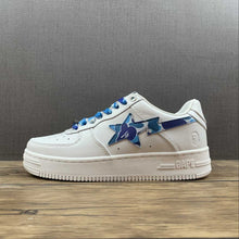 Cargar imagen en el visor de la galería, BAPE STA White Camouflage Blue