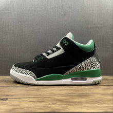 Cargar imagen en el visor de la galería, Air Jordan 3 Retro Black Pine Green CT8532-030
