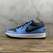 Cargar imagen en el visor de la galería, Air Jordan 1 Low University Blue Black-White 553558 403