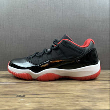 Cargar imagen en el visor de la galería, Air Jordan 11 Retro Low Black True Red-White 528895-012