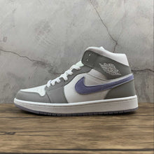 Cargar imagen en el visor de la galería, Air Jordan 1 Mid White Gray Blue (2021) BQ6472-105