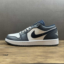 Cargar imagen en el visor de la galería, Air Jordan 1 Low Armory Navy White Black 553558-414