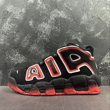 Cargar imagen en el visor de la galería, Air More Uptempo 96 Black White Laser Crimson CJ6129-001