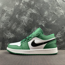 Cargar imagen en el visor de la galería, Air Jordan 1 Low Pine Green Black White 553558-301