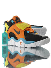 Cargar imagen en el visor de la galería, Air Barrage Mid QS Fire Attack Retro Naranja, Negro, Agua, Azul y Blanco