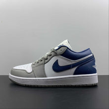 Cargar imagen en el visor de la galería, Air Jordan 1 Low White Grey-Blue DC0774-042