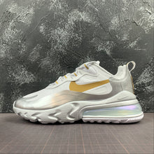 Cargar imagen en el visor de la galería, Air Max 270 React White White-Metallic Sliver CQ4597-110