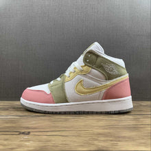 Cargar imagen en el visor de la galería, Air Jordan 1 Mid SE GS White Vivid Green DJ0338-100