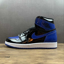 Cargar imagen en el visor de la galería, Air Jordan 1 Retro High OG Leather Patent Royal Dark Blue Black 555088-400