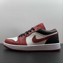 Cargar imagen en el visor de la galería, Air Jordan 1 Low Red White Black 553558-163