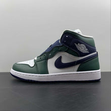 Cargar imagen en el visor de la galería, Air Jordan 1 Mid SE Noble Green Midnight Navy (2022) DZ5326-300