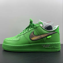 Cargar imagen en el visor de la galería, Air Force 1 07 OW Light Green Spark Metallic Silver DX1419-300
