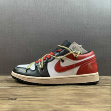 Cargar imagen en el visor de la galería, Air Jordan 1 Low Black Siren Red White DC0774-004