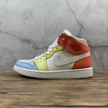 Cargar imagen en el visor de la galería, Air Jordan 1 Mid Sail White-Lt Zitron (2021) DJ6908-100