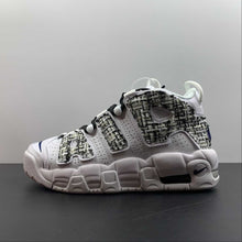 Cargar imagen en el visor de la galería, Air More Uptempo White Midnight Navy White Custom DH9719 100