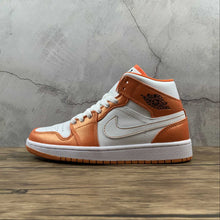 Cargar imagen en el visor de la galería, Air Jordan 1 Mid White Orange (2021) DM3531-800