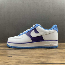 Cargar imagen en el visor de la galería, Air Force 1 07 LV8 EMB Lakers NBA 75th White Coast Field Purple White DC8874 101