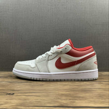 Cargar imagen en el visor de la galería, Air Jordan 1 Low Grey White Red DC6991-016