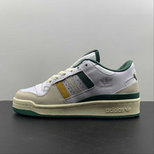 Cargar imagen en el visor de la galería, Adidas Forum 84 Low END “Varsity” White Off White Green HR1527