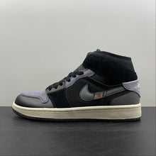 Cargar imagen en el visor de la galería, Air Jordan 1 Mid SE CRAFT Black Grey (2022) DM9652-001