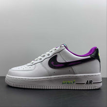 Cargar imagen en el visor de la galería, Air Force 1 07 LV8 2 White Green Purple DX3993-100