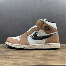 Cargar imagen en el visor de la galería, Air Jordan 1 Mid SE Sail Black Cider Chile Red (2021) DA8005-100