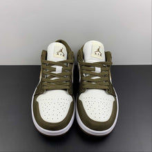 Cargar imagen en el visor de la galería, Air Jordan 1 Low SE Sail-White Light Olive DV0426-301