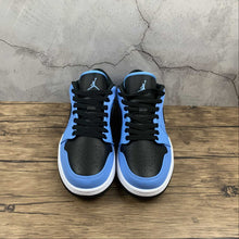 Cargar imagen en el visor de la galería, Air Jordan 1 Low University Blue Black-White 553558 403