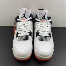 Cargar imagen en el visor de la galería, Air Jordan 4 Retro White Black Bright Crimson 308497-116
