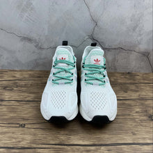 Cargar imagen en el visor de la galería, Adidas ZX 2K Boost Crystal White Grey One Hi-Res Green FX4172