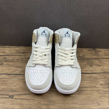 Cargar imagen en el visor de la galería, Air Jordan 1 Mid MEM2 White Blue Void-Team Red-Khaki (2021) DO6726-100