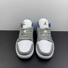 Cargar imagen en el visor de la galería, Air Jordan 1 Low White Grey-Blue DC0774-042