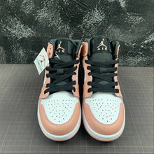Cargar imagen en el visor de la galería, Air Jordan 1 Mid Pink Quartz Dk Smoke Grey 555112-603