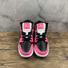 Cargar imagen en el visor de la galería, Air Jordan 1 Mid SE Black White Pink 555112-002