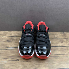 Cargar imagen en el visor de la galería, Air Jordan 11 Retro Low Black True Red-White 528895-012