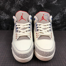 Cargar imagen en el visor de la galería, Air Jordan 3 Retro Milky White Grey Blue Red 136064-140