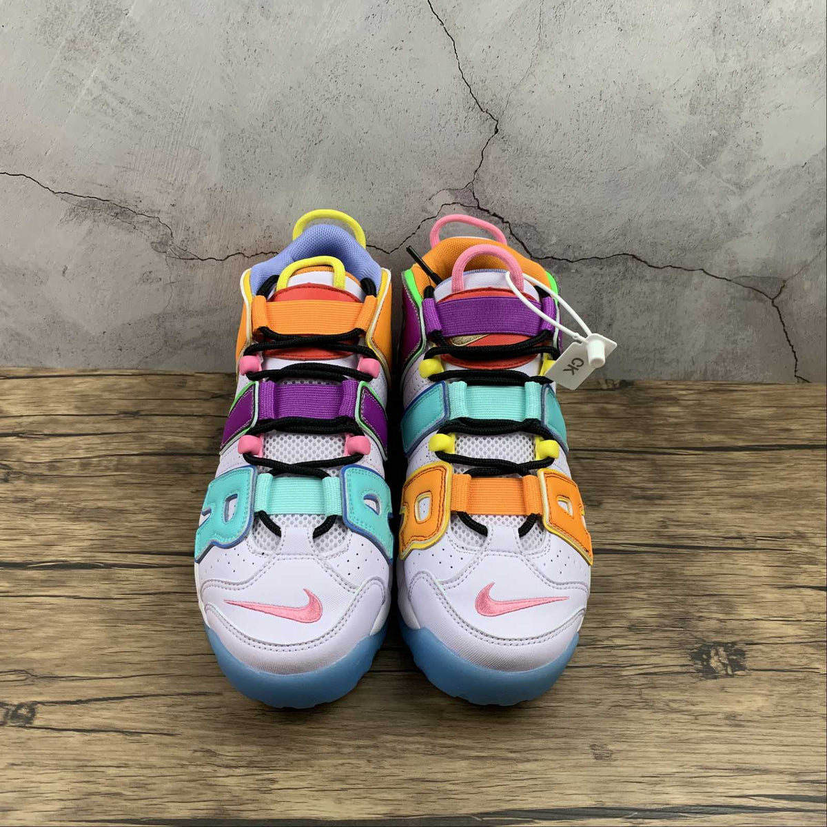 uptempo purple orange yellow