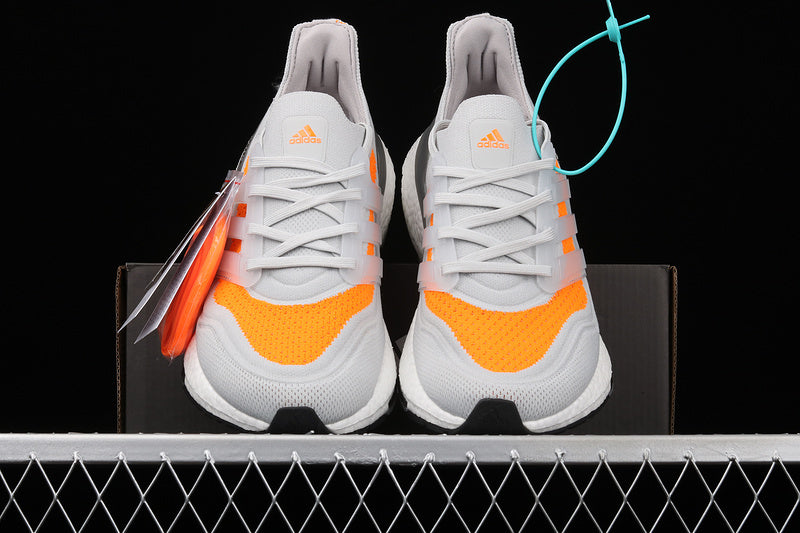 ultraboost 21 grey orange